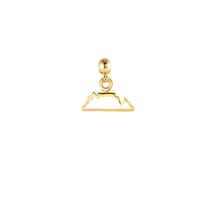 Table Mountain 9ct Gold Charm