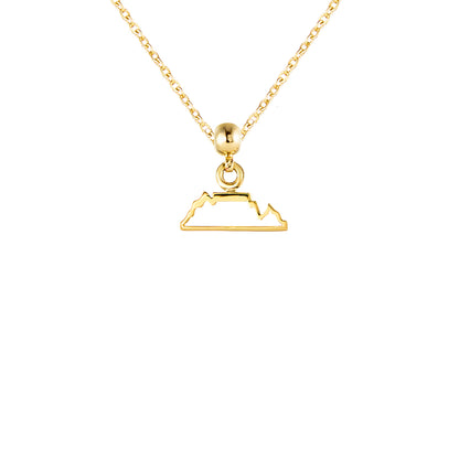 Table Mountain 9ct Gold Charm