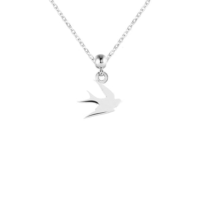 Swallow Silver Charm