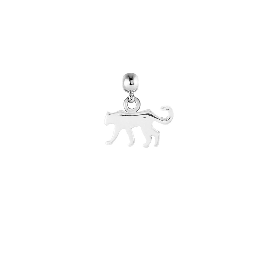 Leopard Silver Charm