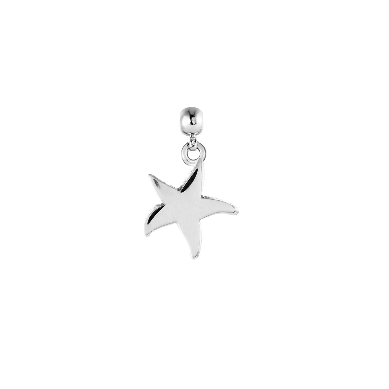 Starfish Silver Charm