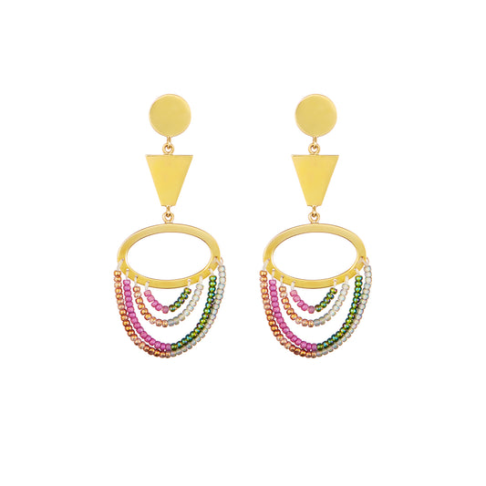 Imani Statement Gold Plated Earrings