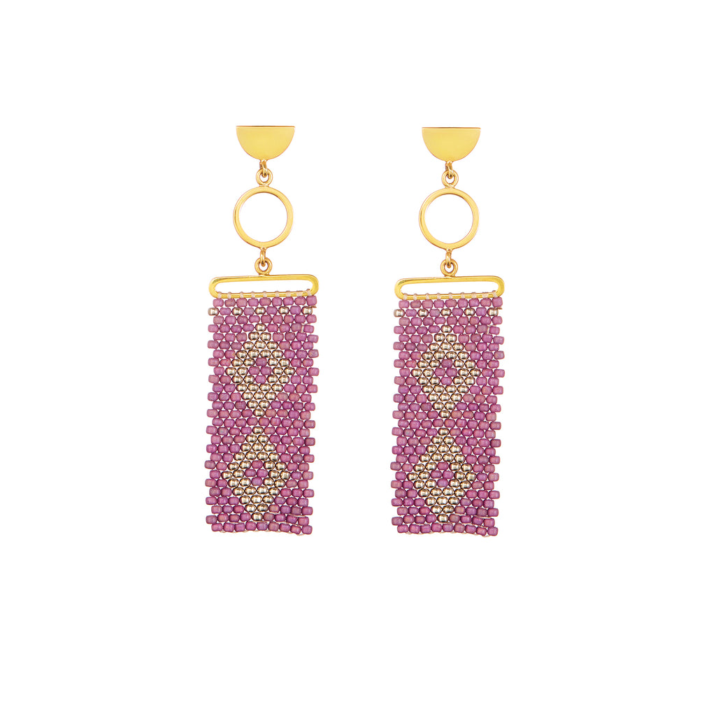 Malika Gold Plated Statement Earrings
