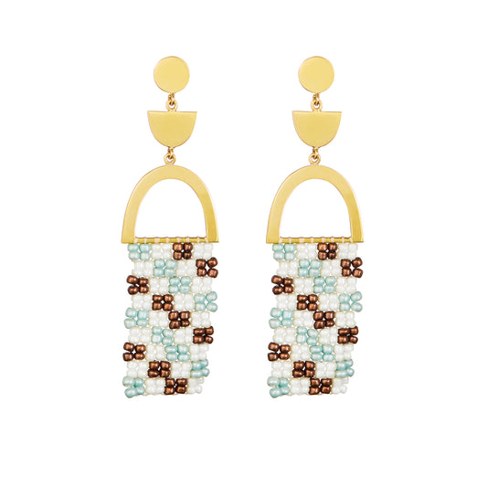 Amari Statement Gold Plated Earrings
