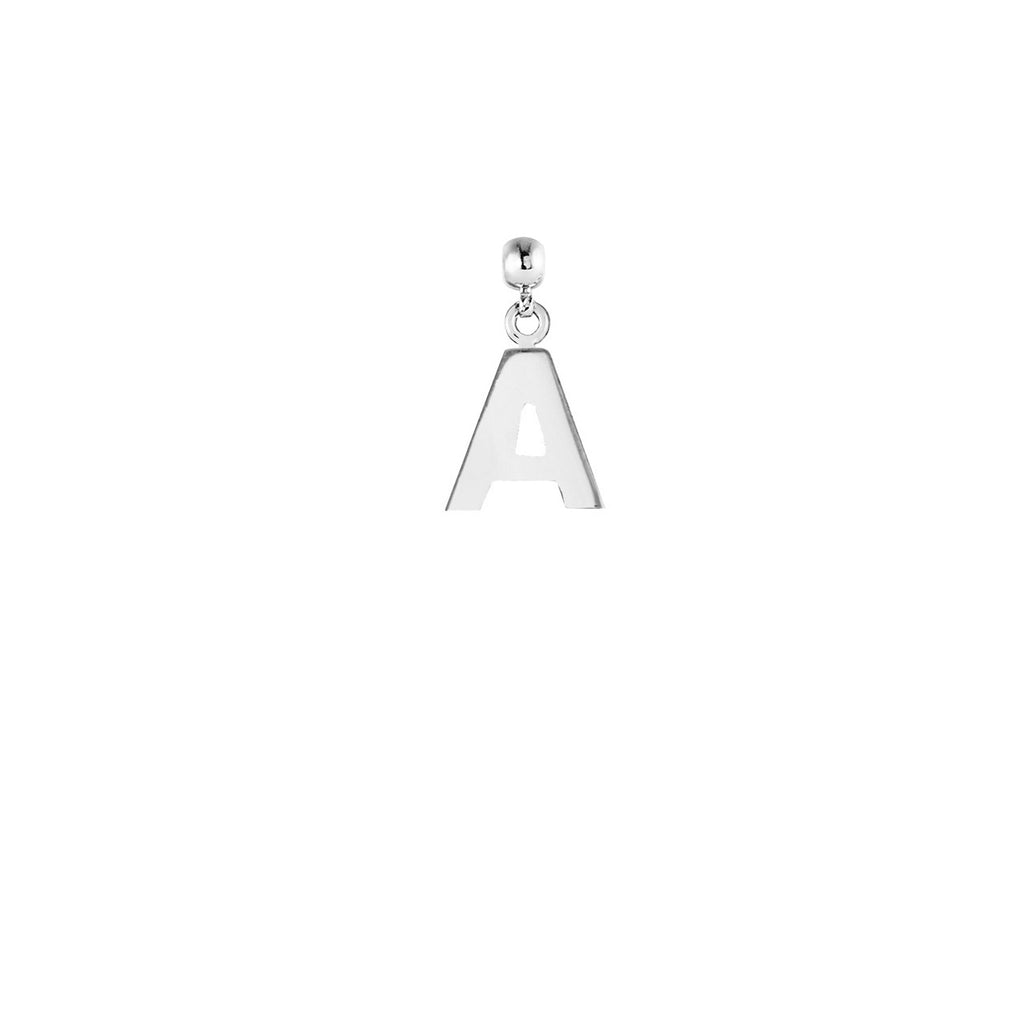 Letter Silver Charms