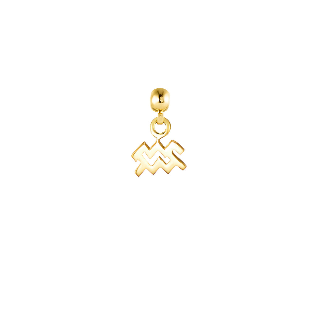 Aquarius Gold Plated Charm