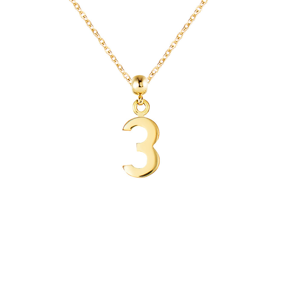 Number 9ct Gold Charms