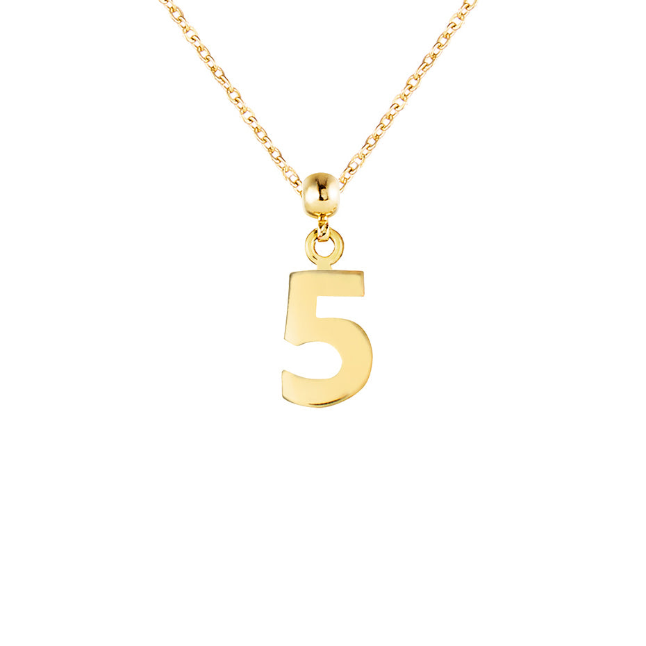 Number 9ct Gold Charms