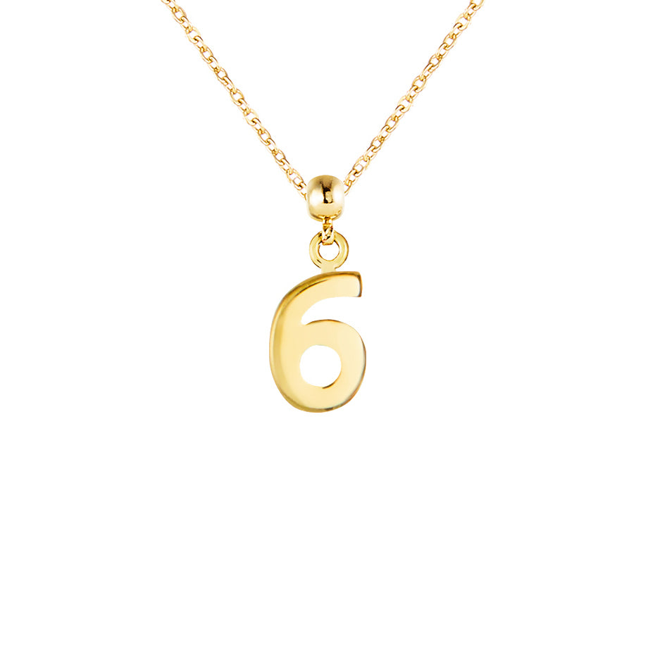 Number 9ct Gold Charms