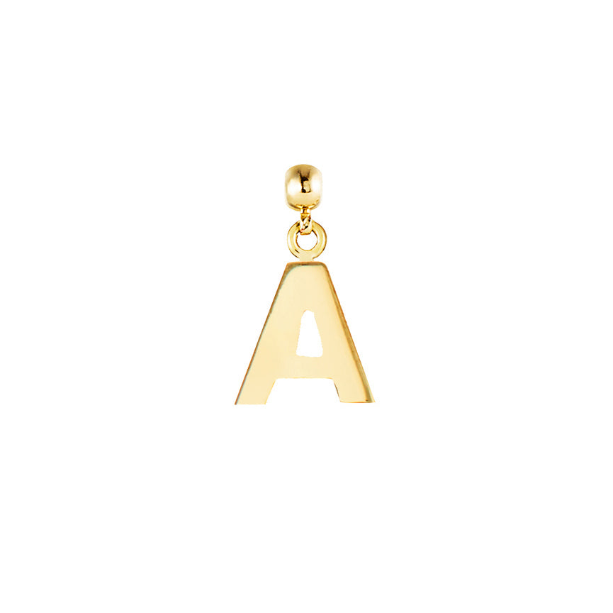 Letter Gold Plated Charms
