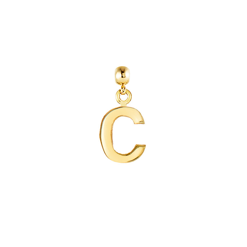 Letter Gold Plated Charms
