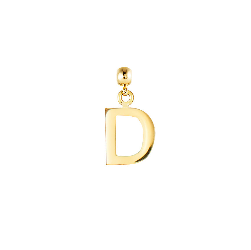 Letter Gold Plated Charms
