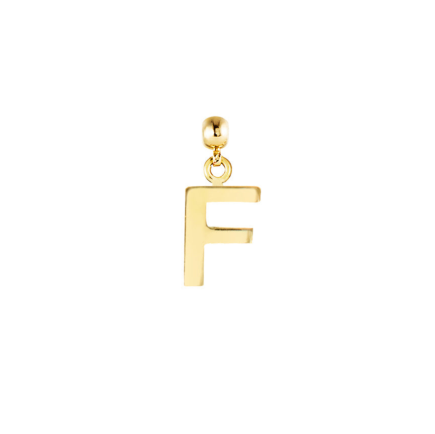 Letter Gold Plated Charms