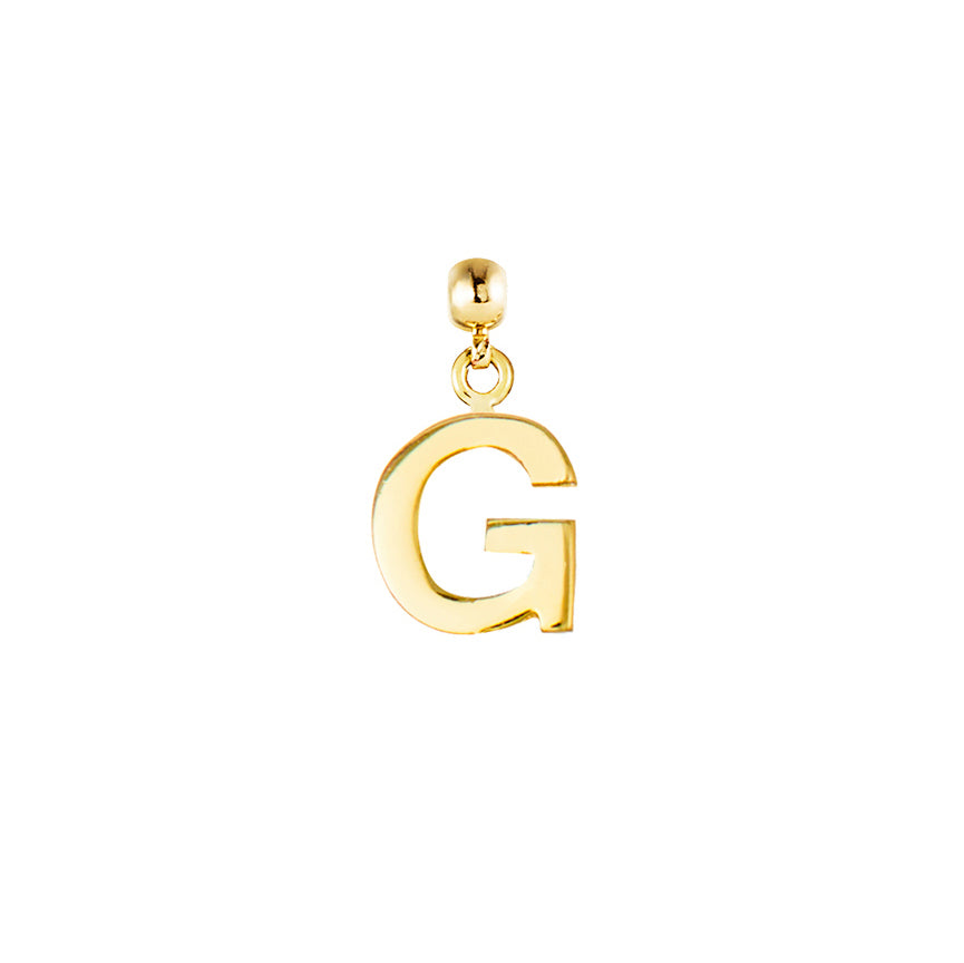 Letter Gold Plated Charms