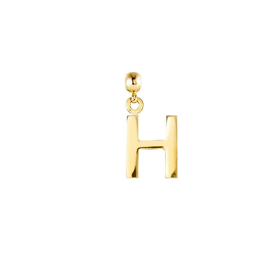 Letter Gold Plated Charms