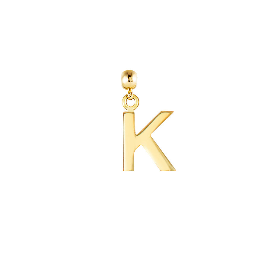Letter Gold Plated Charms
