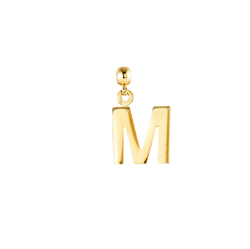 Letter Gold Plated Charms