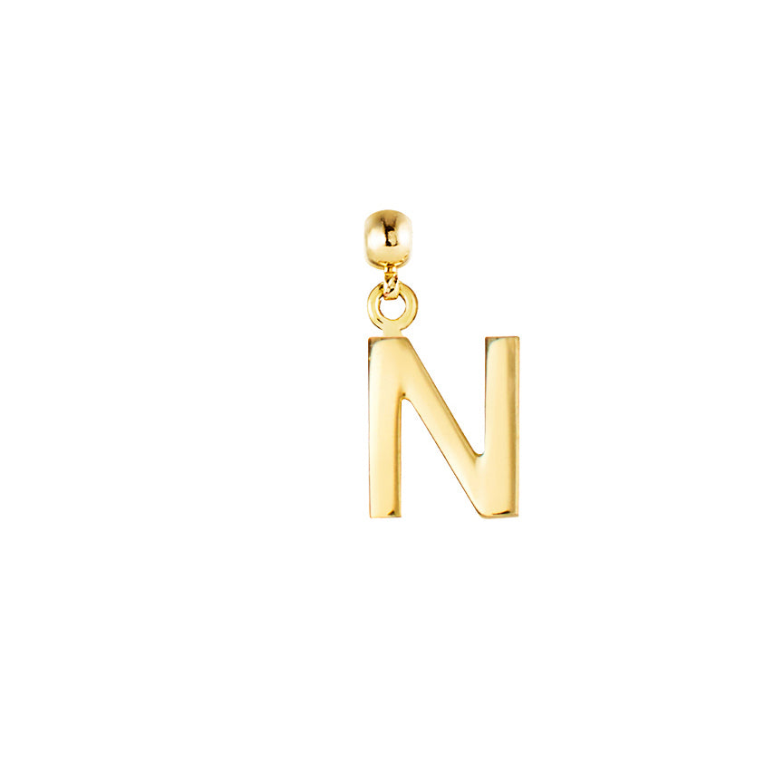 Letter Gold Plated Charms