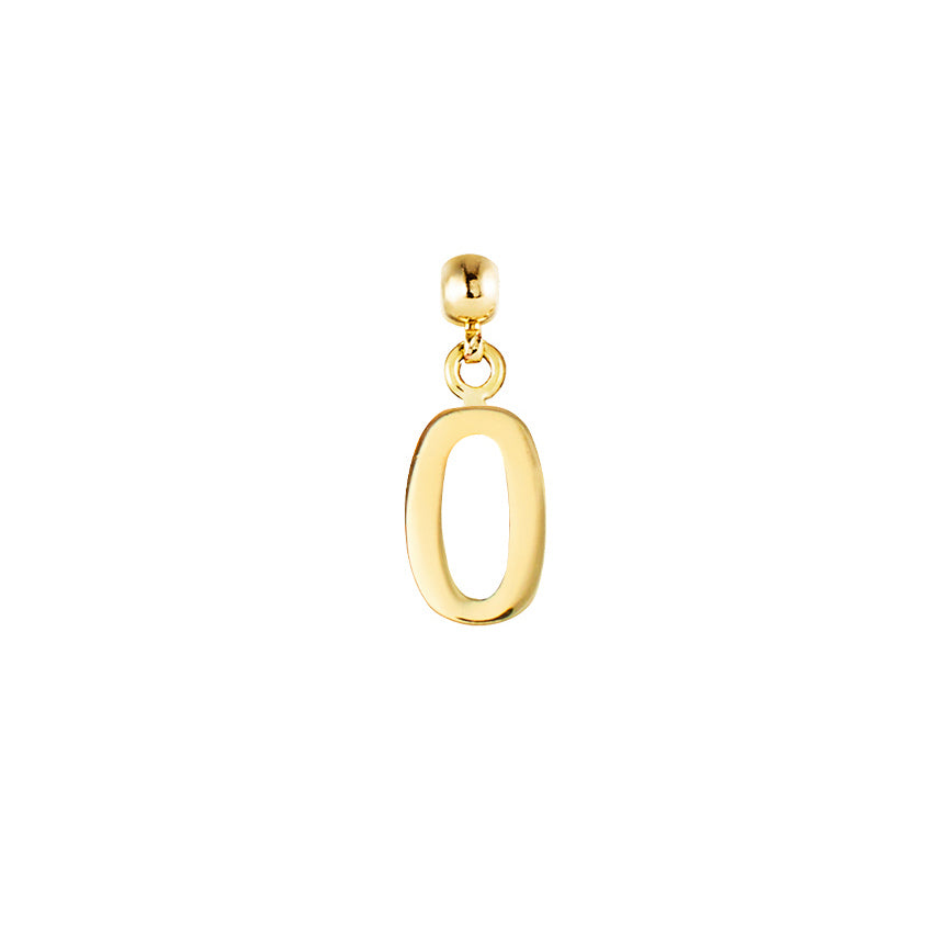 Number 9ct Gold Charms