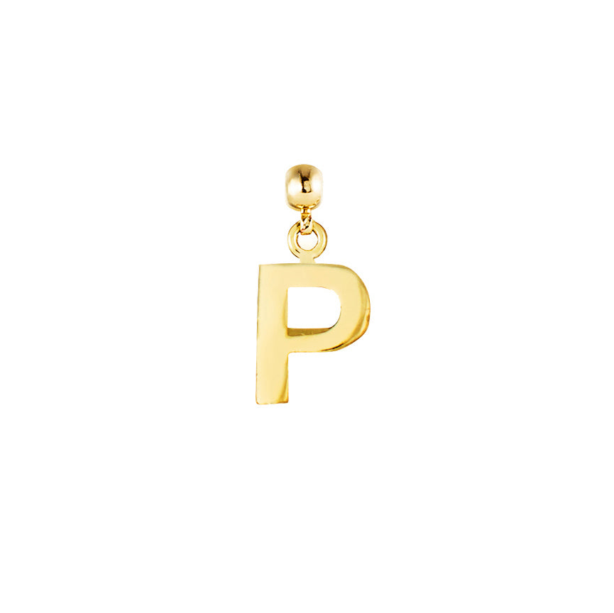 Letter Gold Plated Charms