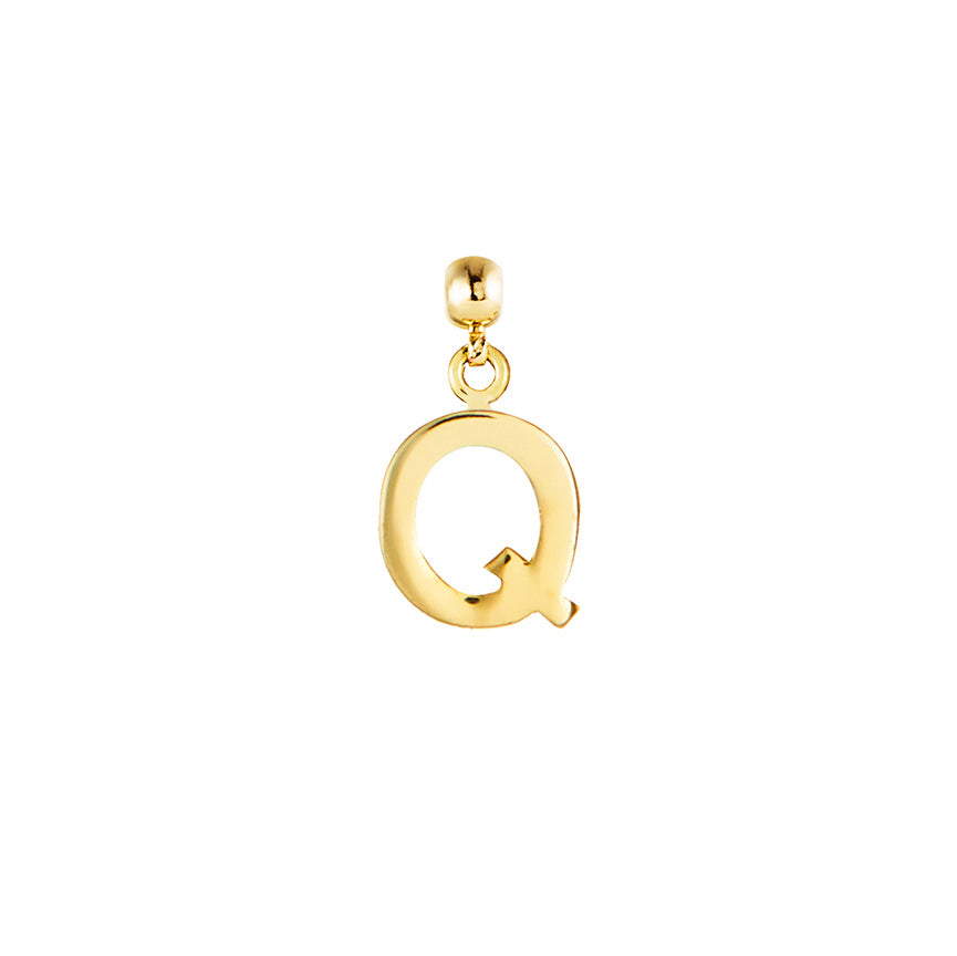 Letter Gold Plated Charms