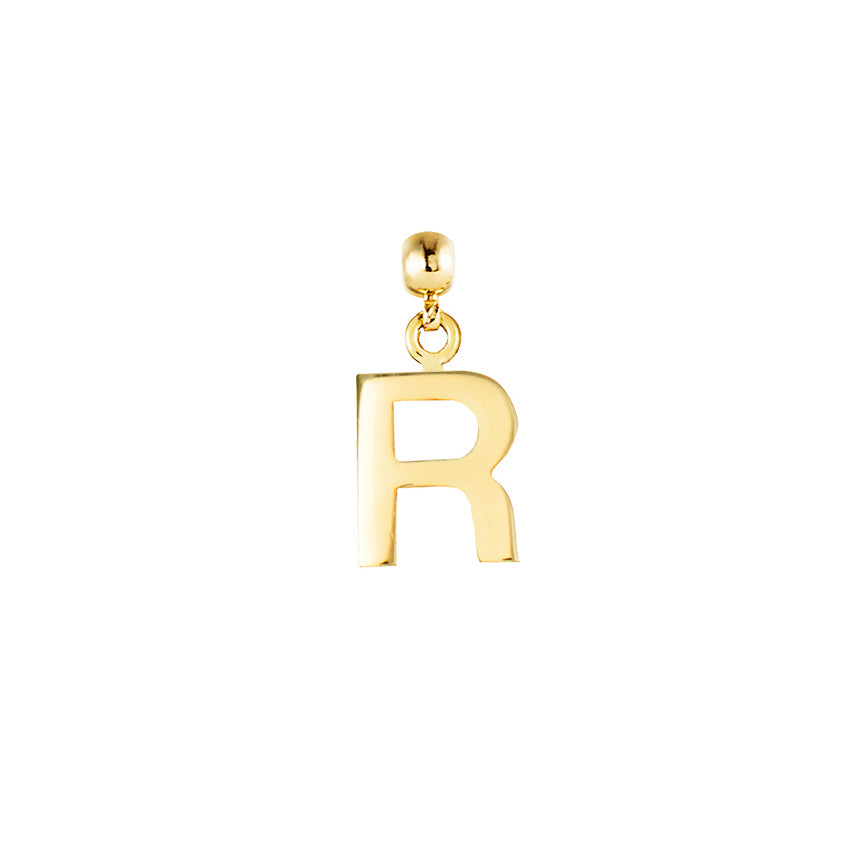 Letter Gold Plated Charms