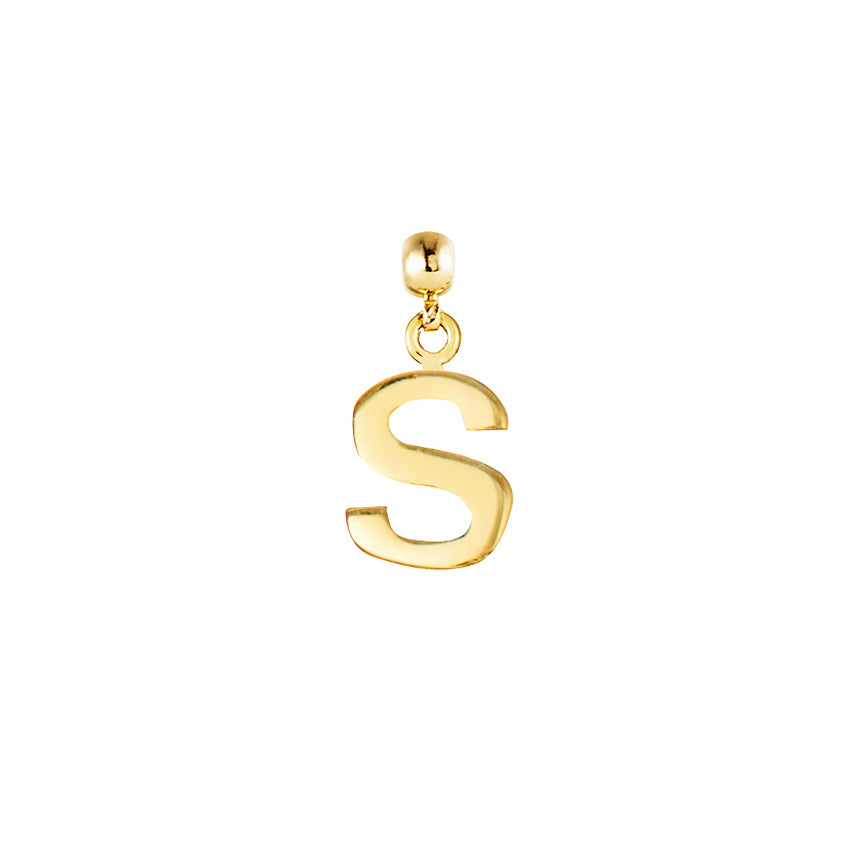 Letter Gold Plated Charms