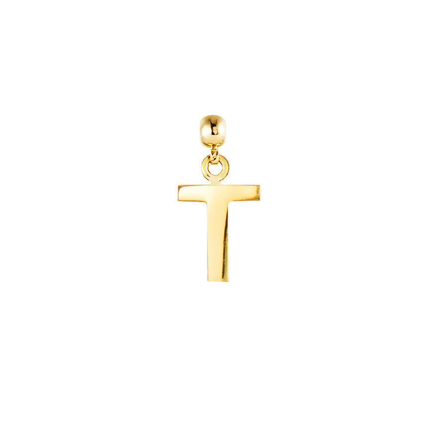 Letter Gold Plated Charms