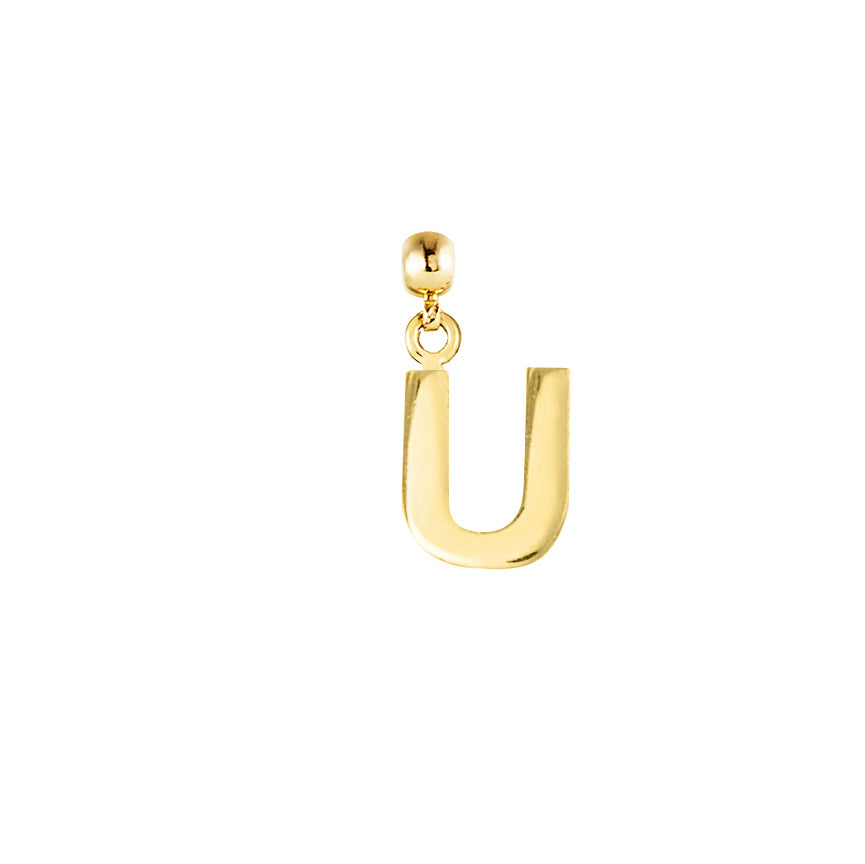 Letter Gold Plated Charms