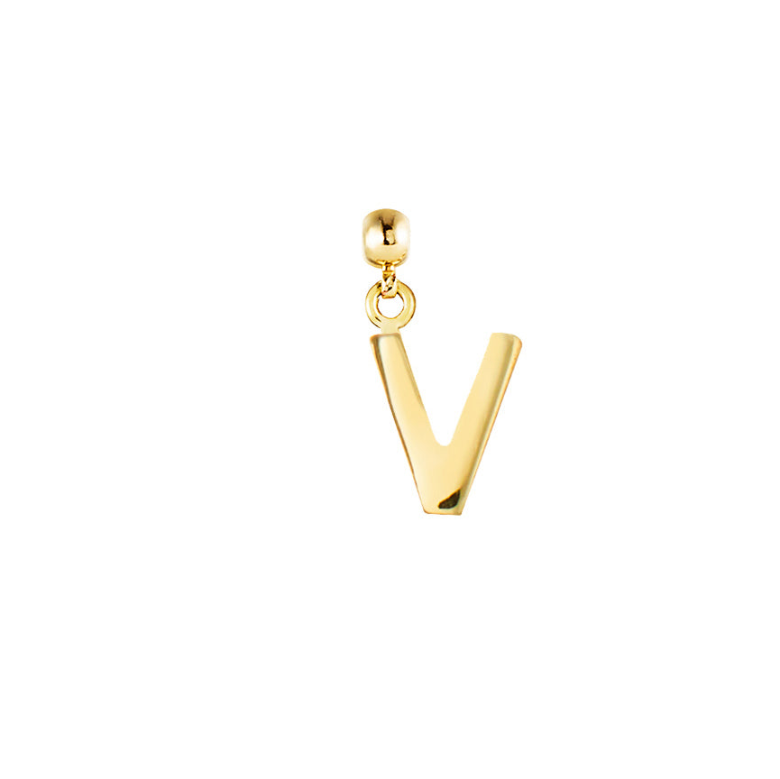 Letter Gold Plated Charms