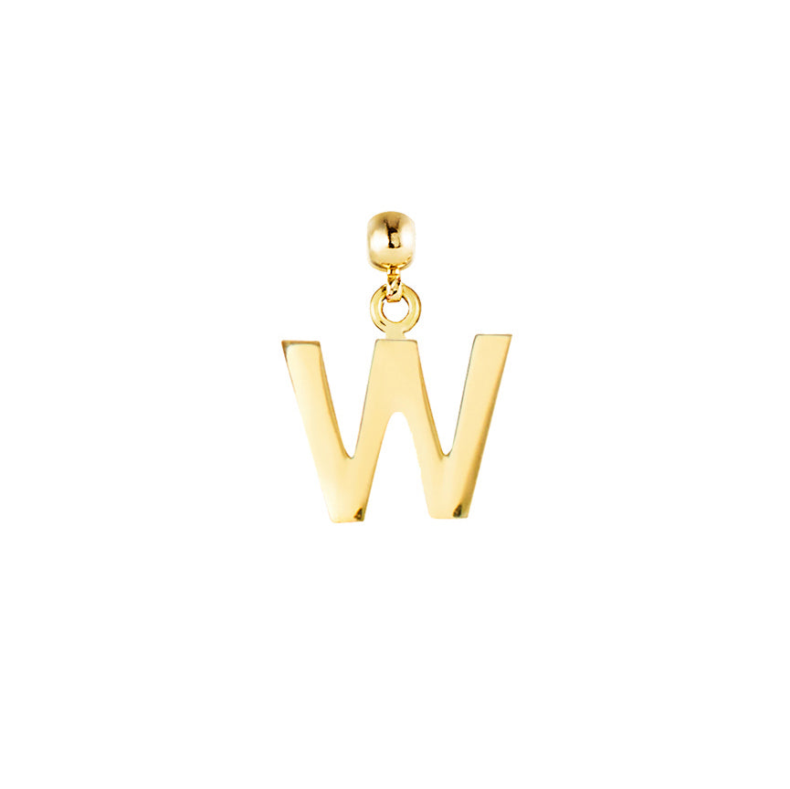 Letter Gold Plated Charms