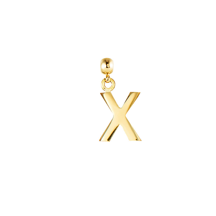 Letter Gold Plated Charms