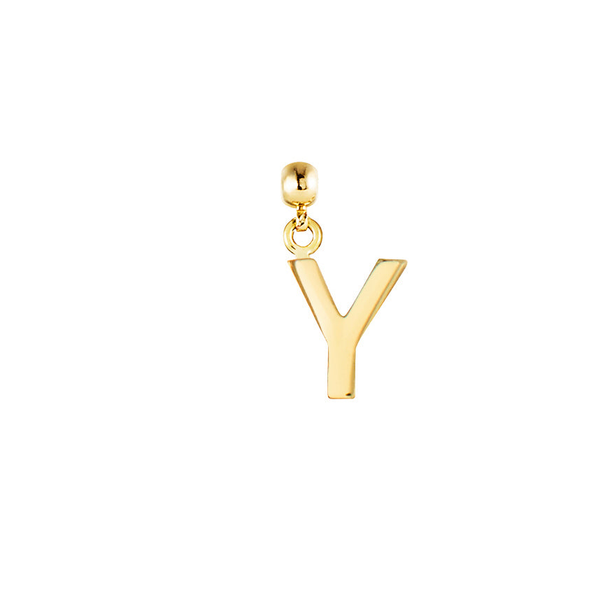 Letter Gold Plated Charms