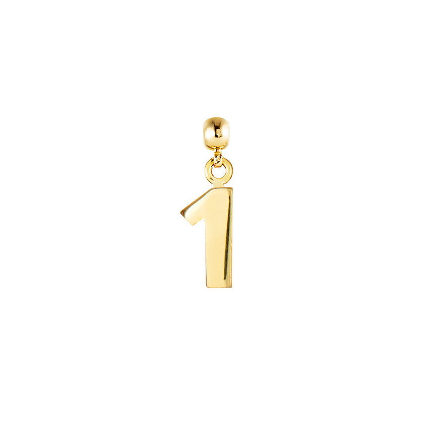 Number 9ct Gold Charms