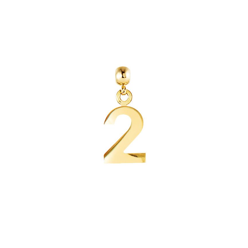Number 9ct Gold Charms