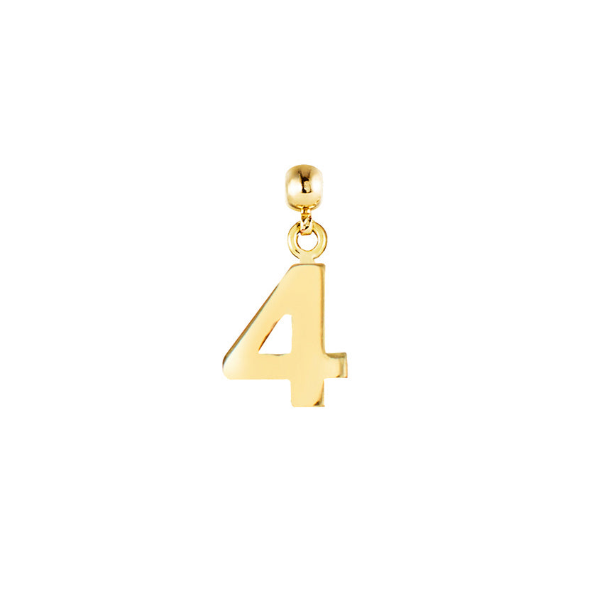 Number 9ct Gold Charms