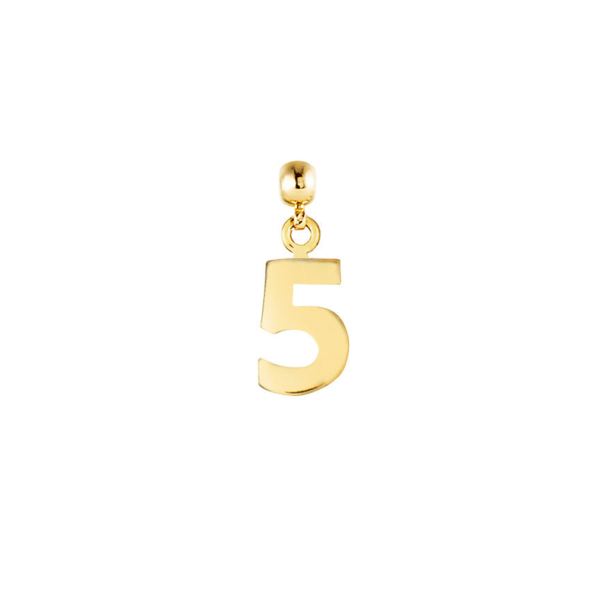 Number 9ct Gold Charms
