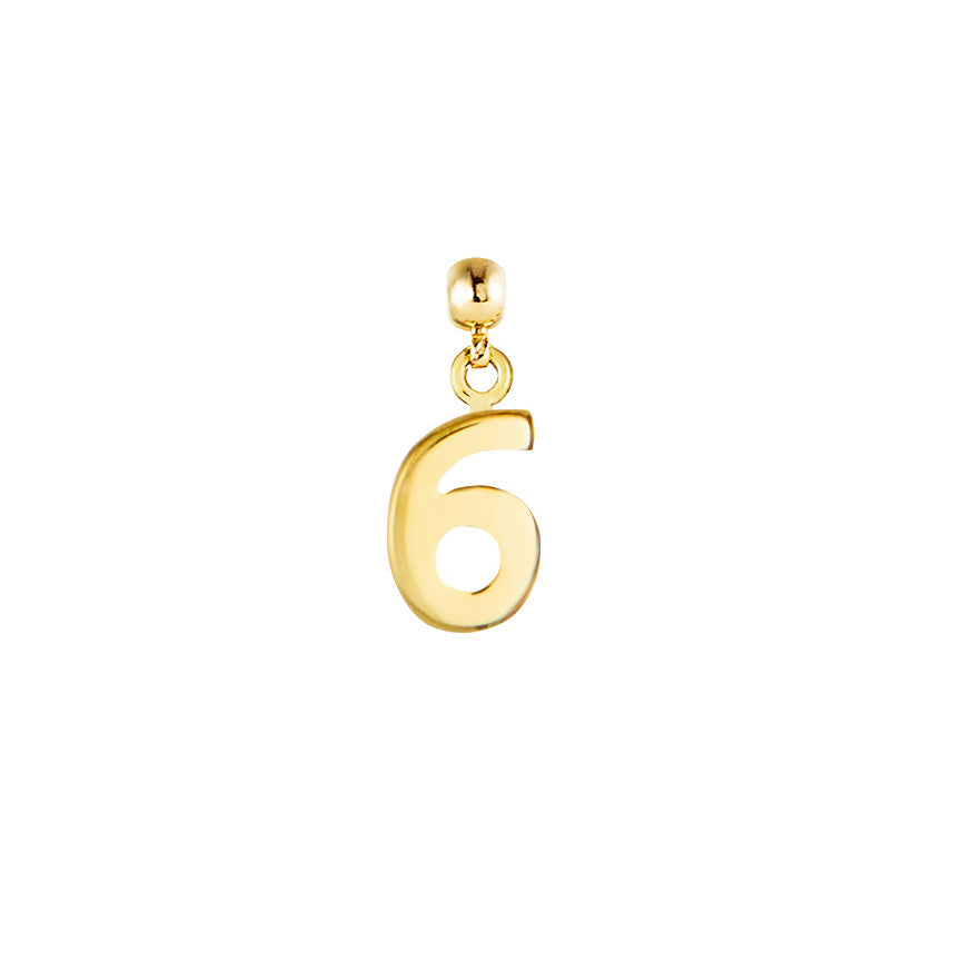Number 9ct Gold Charms