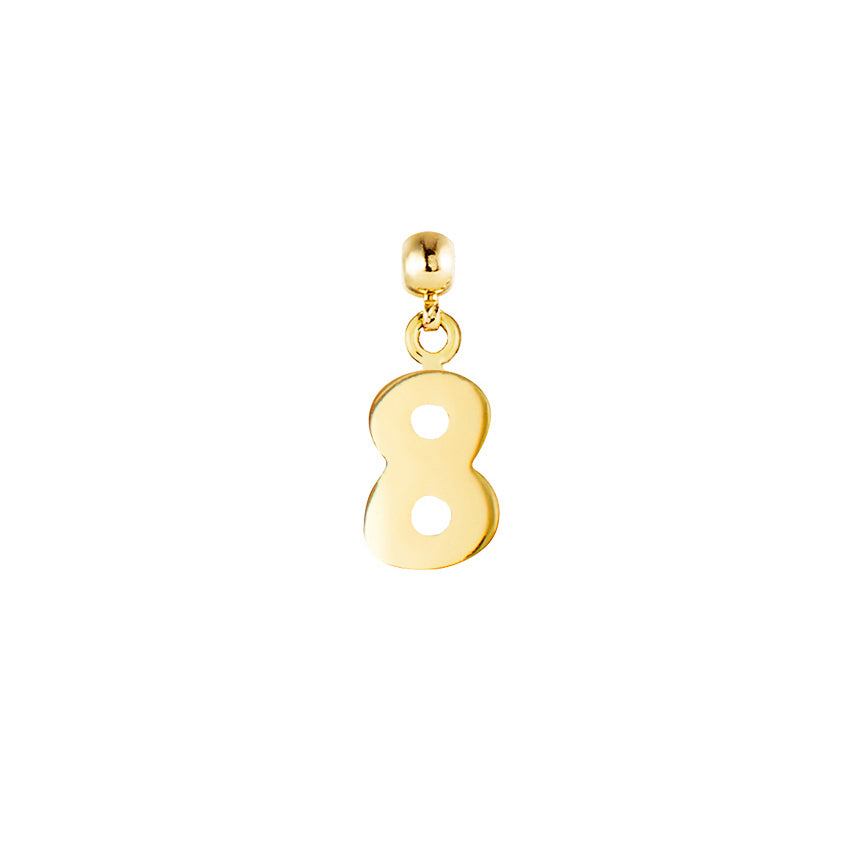 Number 9ct Gold Charms
