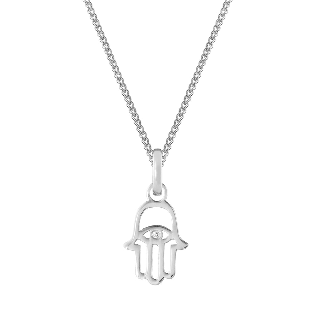 Hamsa Silver Clip Charm