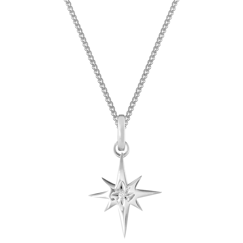 Starburst Silver Clip Charm