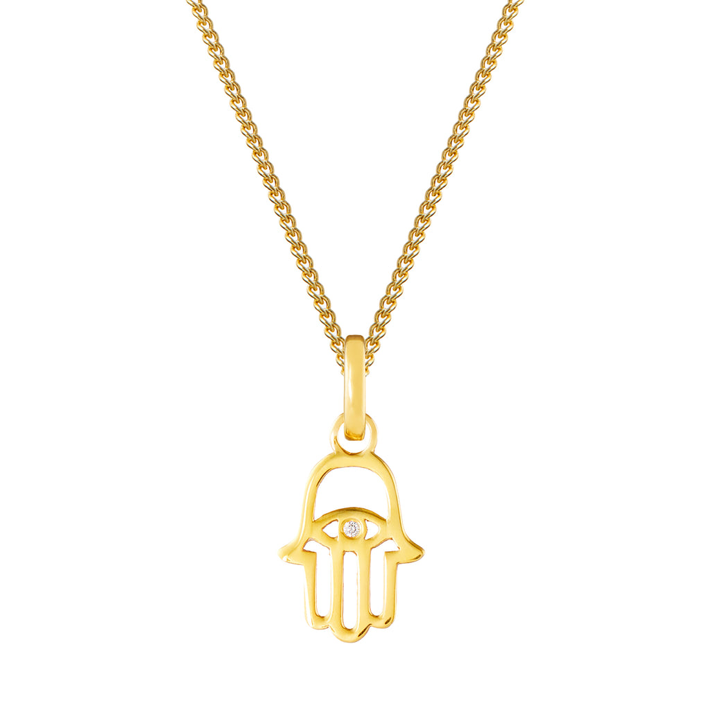 Hamsa Gold Plated Clip Charm