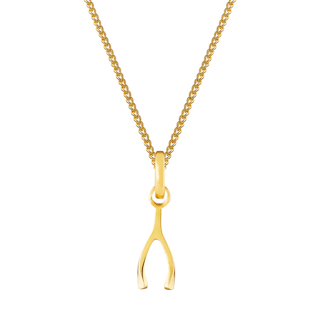 Wishbone Gold Plated Clip Charm