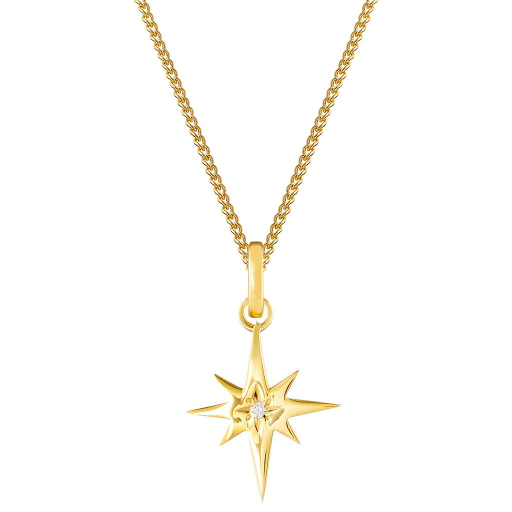 Starburst Gold Plated Clip Charm