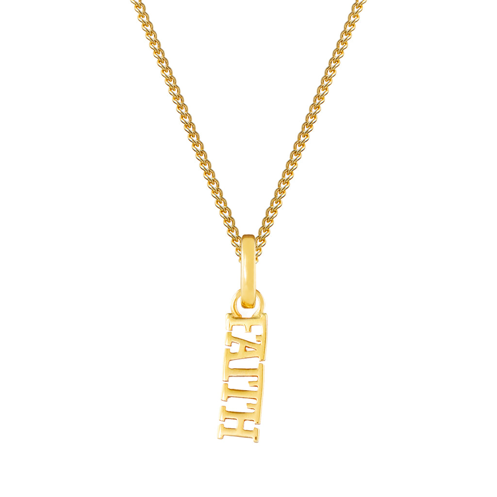 Faith Gold Plated Clip Charm