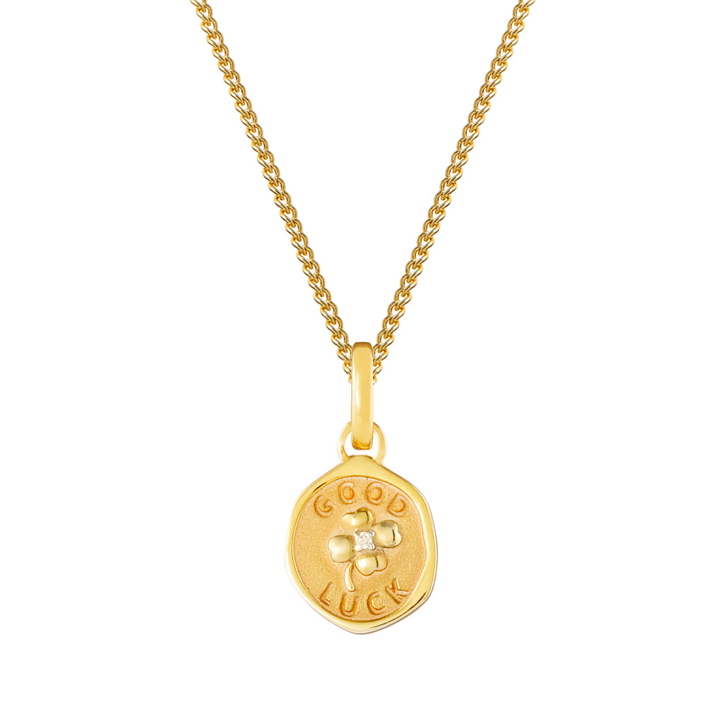 Good Luck Gold Plated Clip Charm