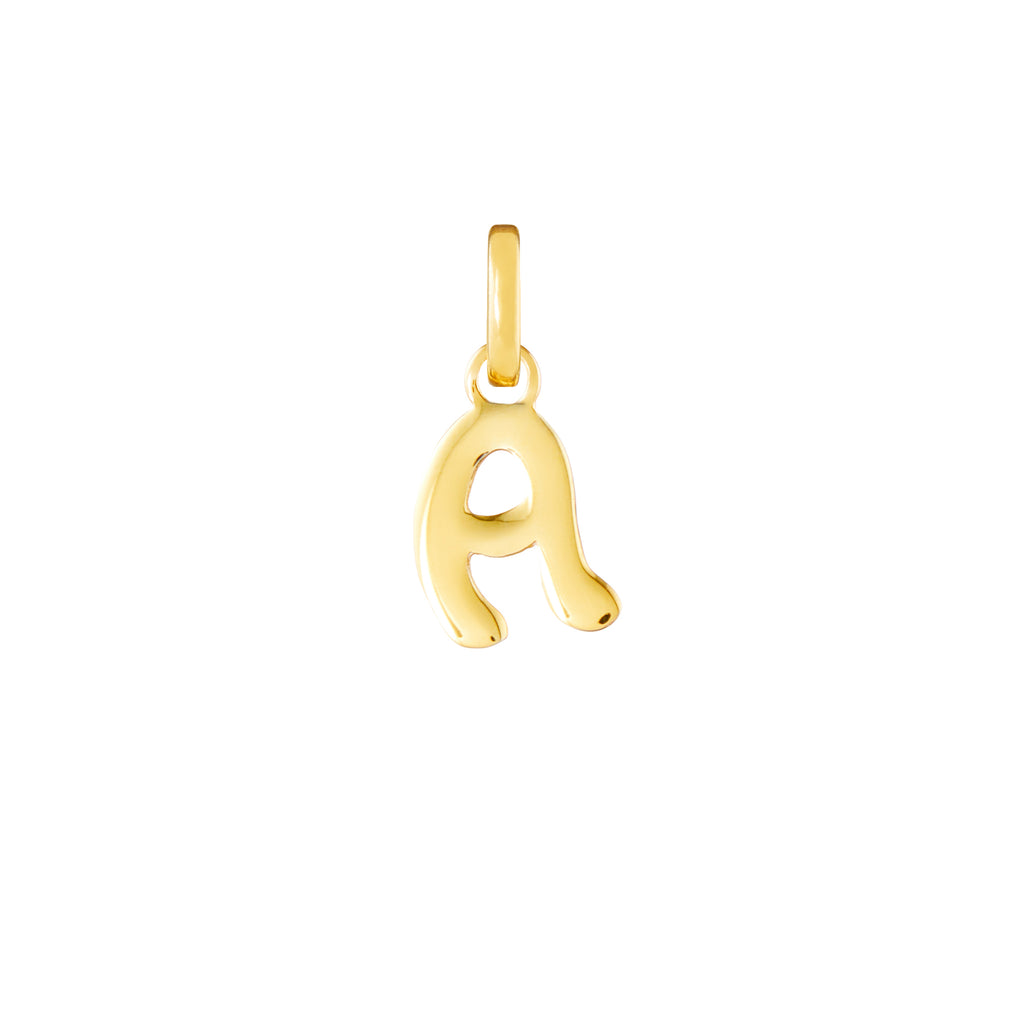 Letter Gold Plated Clip Charm