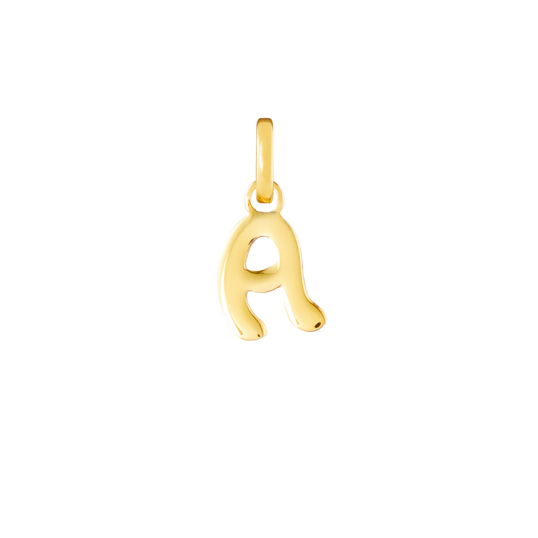 Letter Gold Plated Clip Charm