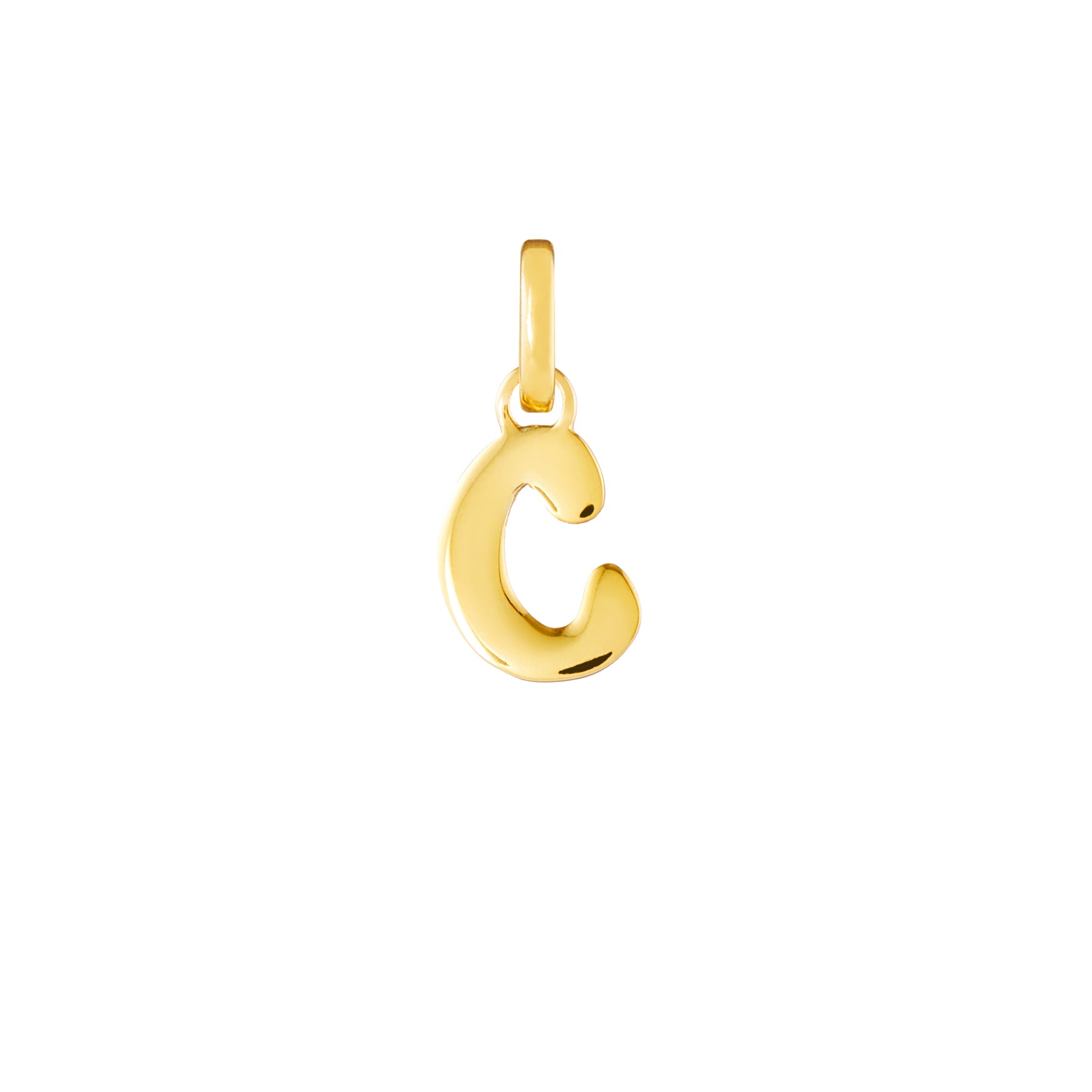 Letter Gold Plated Clip Charm