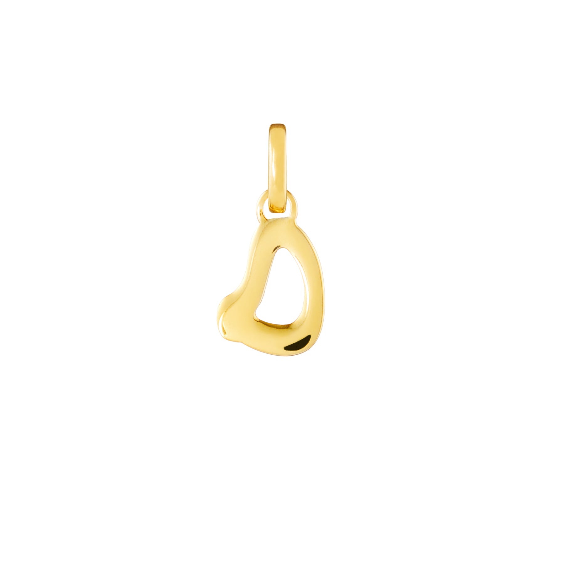 Letter Gold Plated Clip Charm
